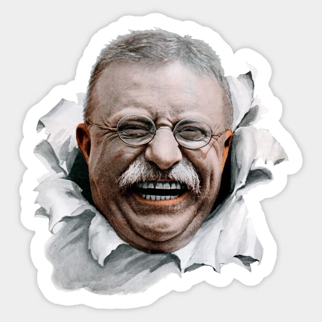 1915 Teddy Roosevelt Sticker by historicimage